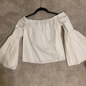 ZARA White Off the Shoulder top